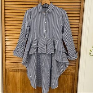 Zara High-Low Button-down shirt